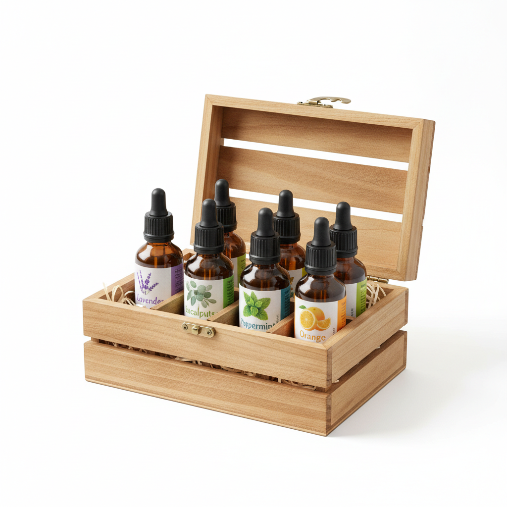 Set de 6 Óleos Essenciais Aromaterapia