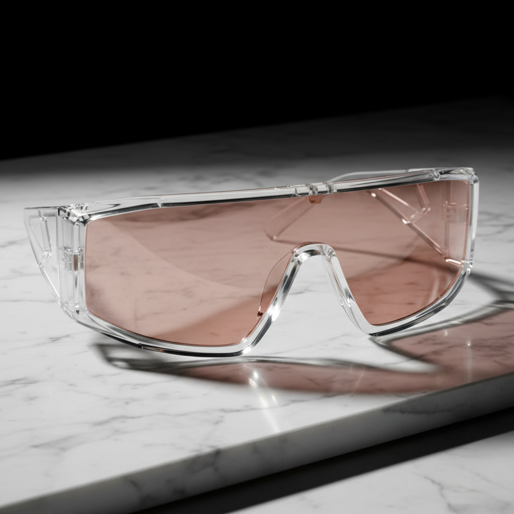 Óculos Cyber Wrap Transparentes