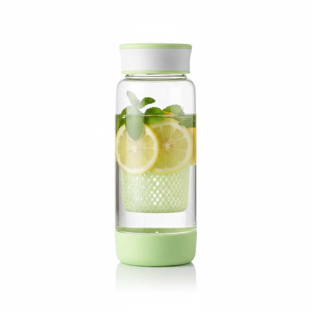 Garrafa com Filtro Infusor de Frutas 600ml
