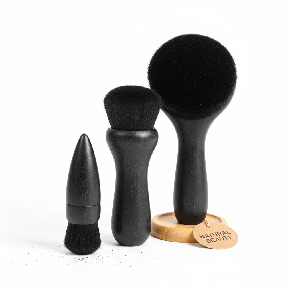 Escova de Limpeza Facial em Bambu