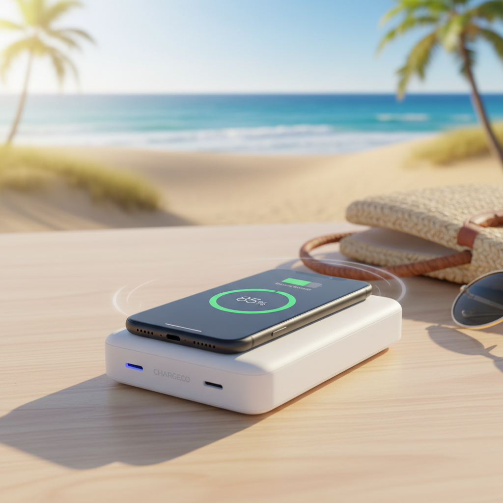 Power Bank Sem Fios 5000mAh