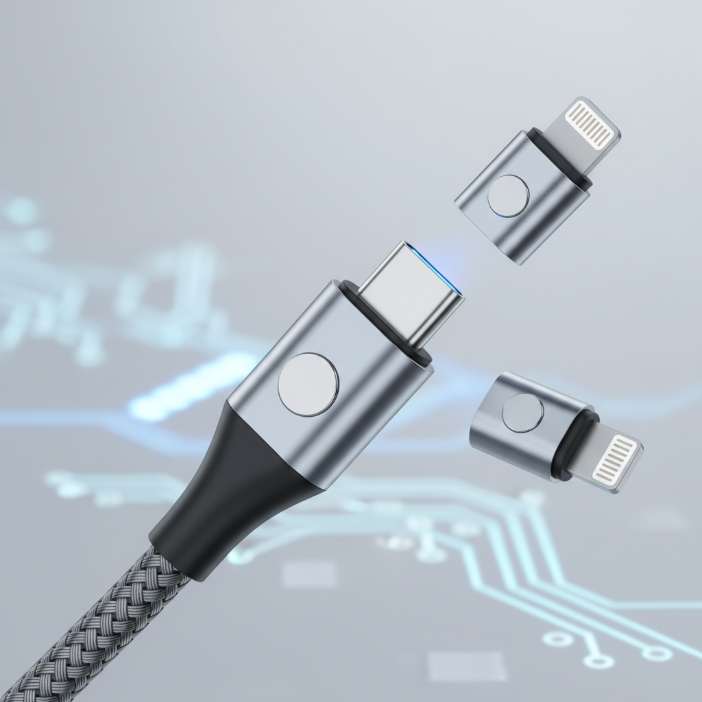 Cabo USB-C Magnético 3-em-1