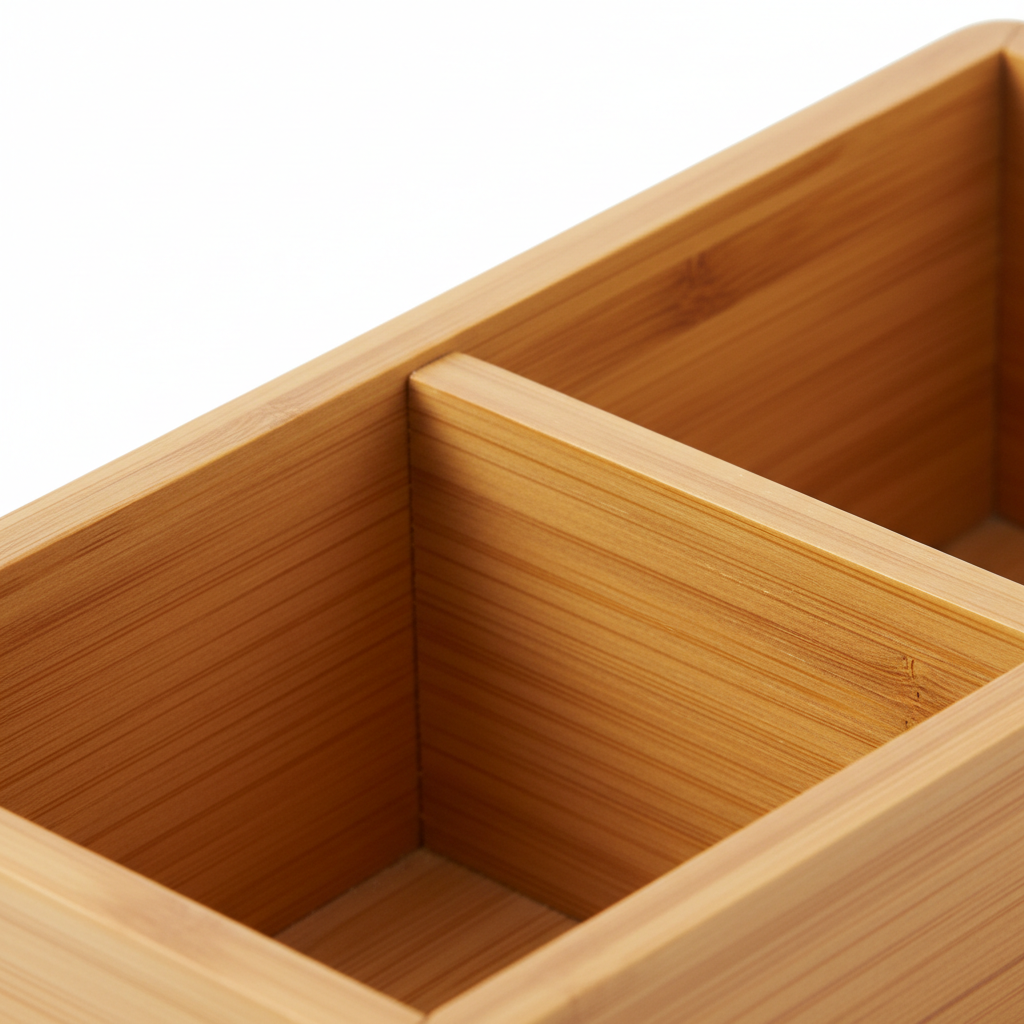 Kit Organizador de Casa de Banho em Bambu