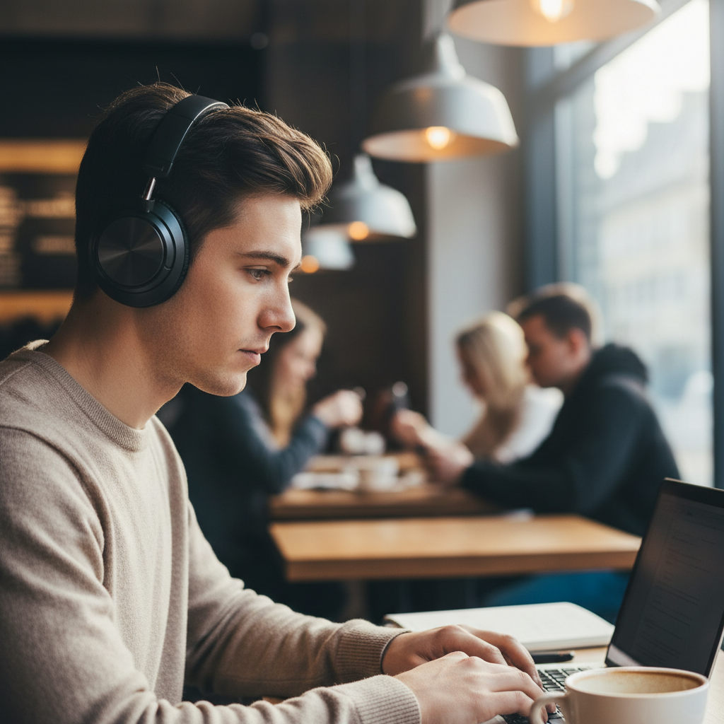Headphones Over-Ear Noise Cancelling