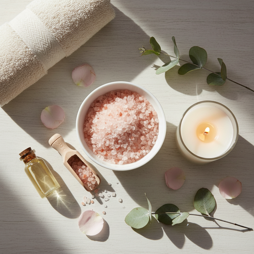Kit Spa em Casa com Sais de Banho