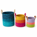 Set de 3 Cestos de Arrumão Coloridos